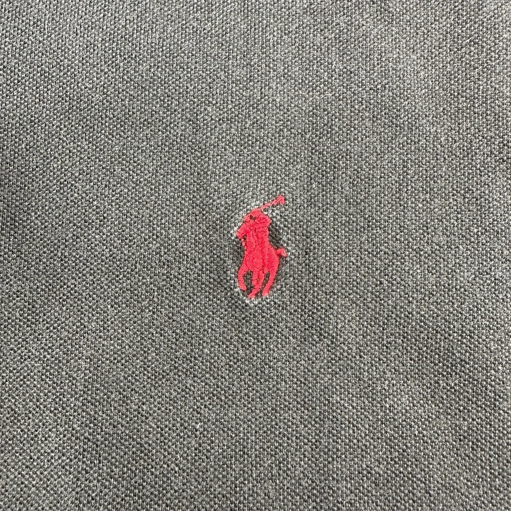 Polo Ralph Lauren Polo Shirt Mens XLarge Black Long Sleeve Pique Red Pony Cotton